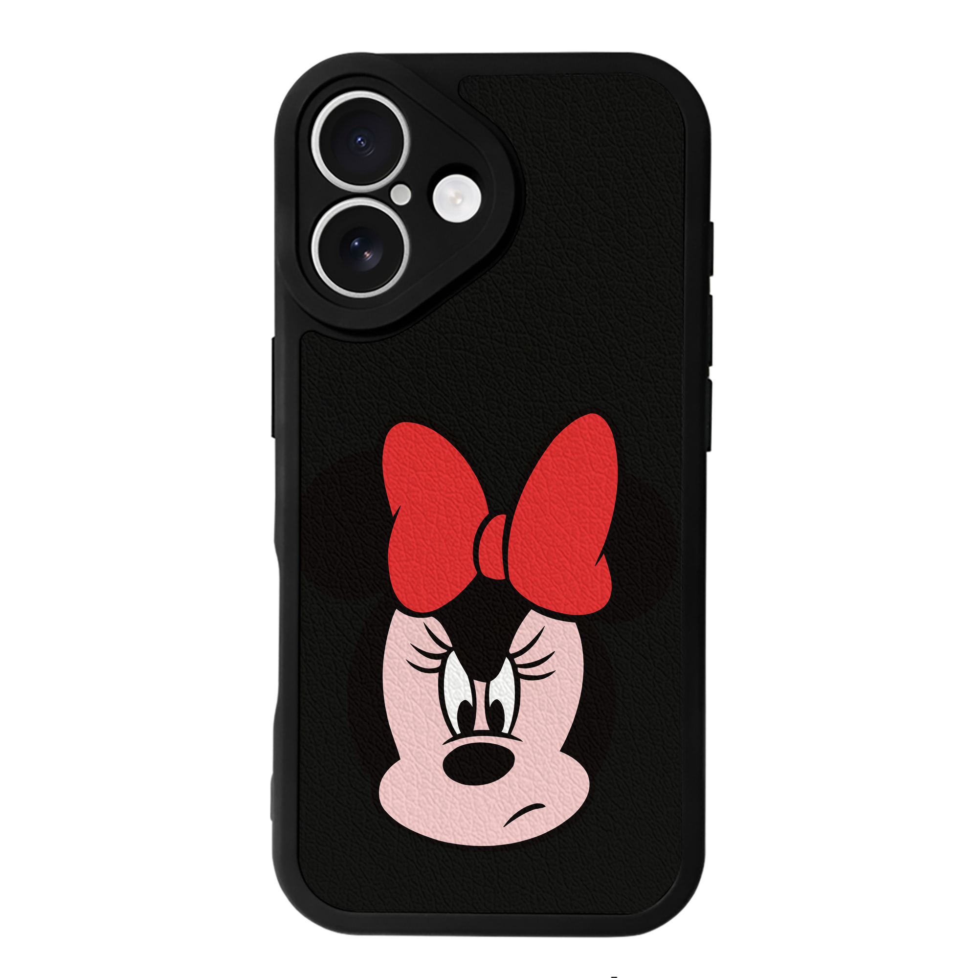 （画像用） ミッキーマウス Mickey Mouse 【iPhone 16シリーズ対応】シリコンスマホケース（レザー調） 材質：シリコン
